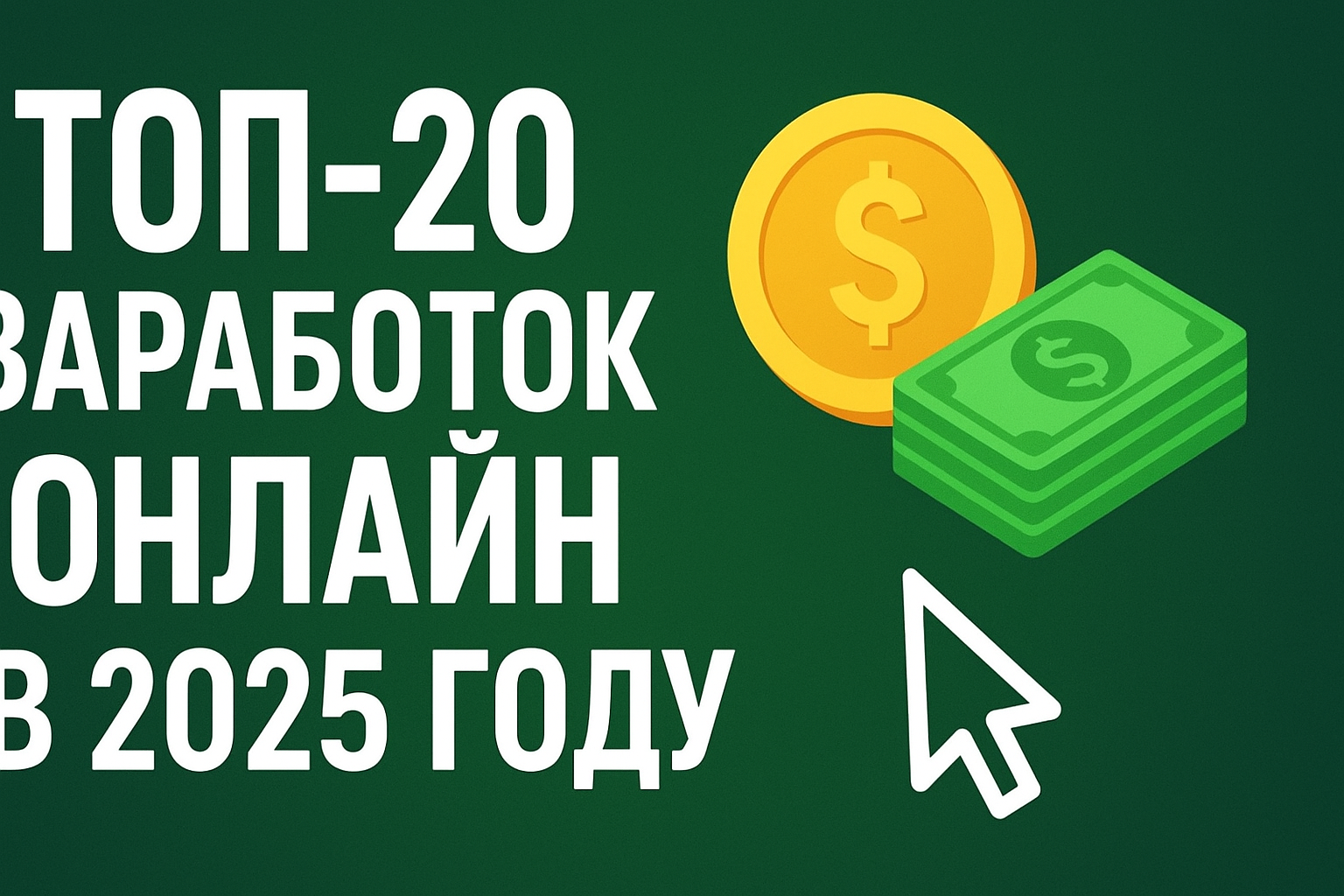 ТОП-20 заработок онлайн в 2025 году