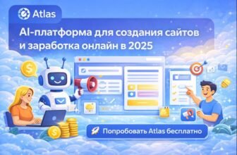 Atlas — AI-платформа для быстрого запуска сайтов и заработка в интернете (обзор 2025)