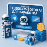 ТОП-20 Telegram-ботов с AI для заработка в 2025 году
