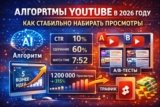 Алгоритмы YouTube в 2026 году: как стабильно набирать просмотры