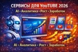 Обзоры сервисов для YouTube в 2026 году: рост, AI и заработок